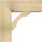 Ekena Millwork Olympic Block Rough Sawn Bracket w/ Offset Brace, Douglas Fir, 8"W x 22"D x 22"H BKT0806X22X22OLY05RDF - alternate 4